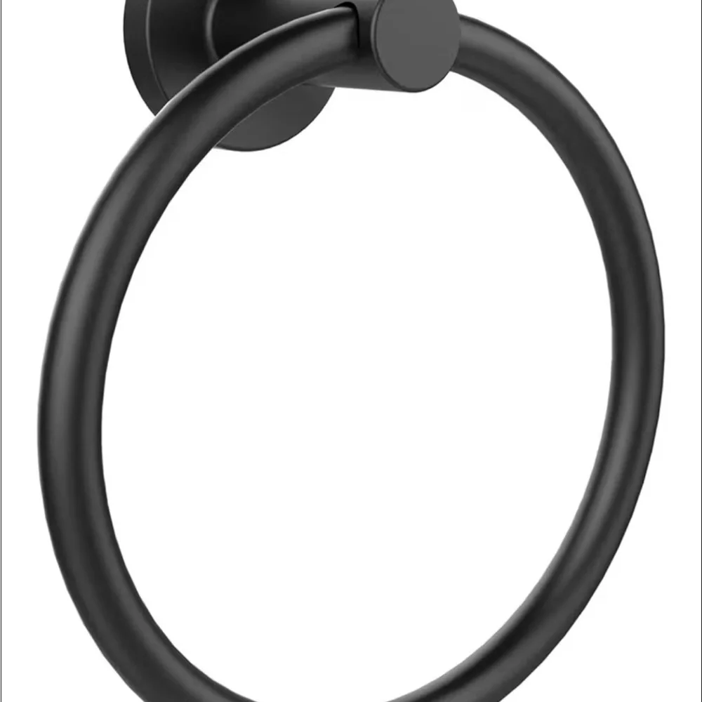SetSail Towel Holder for Bathroom/Kitchen Wall Matte Black Towel Ring NIB